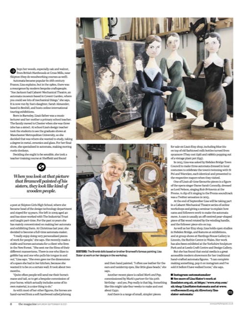 Lisa Slater in Yorkshire Post